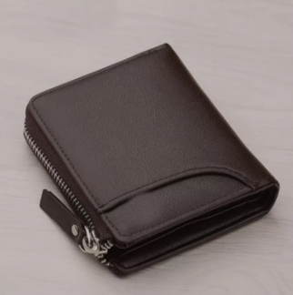 Men's Round Zipper Stylish Leather Wallet | Multicolor Card & Coin Pocket | Super Shop Bangladesh