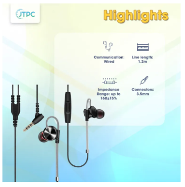 QKZ DM10 Zinc Alloy Metal Earphone - Black