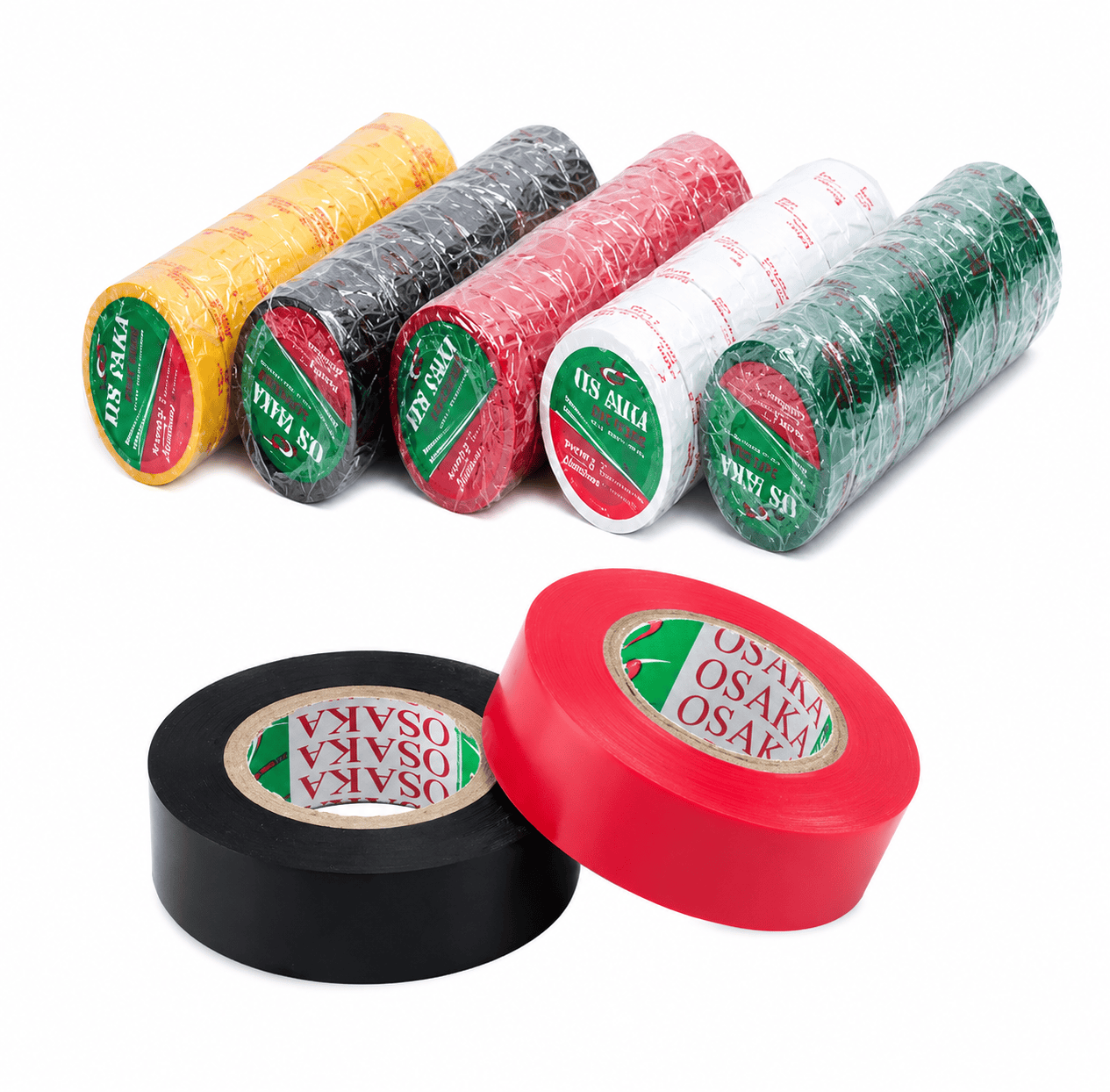 Osaka PVC Electrical Tape | Tennis Ball Cricket Tape 1 Dozen 12 pcs Paikaree