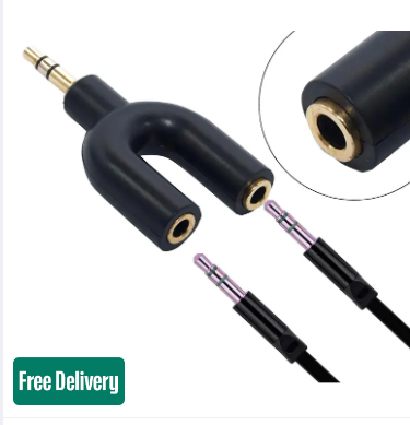 3.5 mm Audio Stereo U Splitter Cable