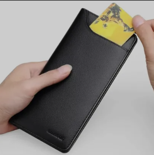 Leather Long Lusting Long Wallet For Men | PU Leather Slim Stylish Wallet | Multi-Compartment Travel Wallet