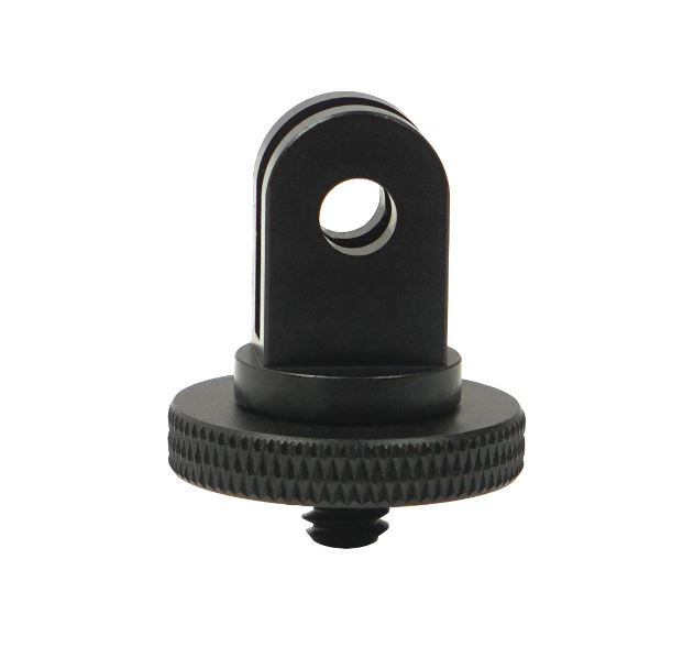 CNC Mini Tripod Mount Adaptor Aluminum 1/4" Screw Tripod Monopod Head Adapter for Gopro 11 10 Insta360 X3 DJI Osmo Action Camera