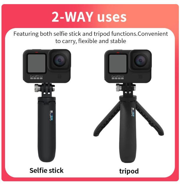 GoPro Shorty Mini pole for Go Pro Hero 12 11 10 9Black Session Action Camera Vlog Tripod Foldable Monopod Original Accessory