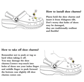 Shoe Charm DIY 3D Cute Rainbow Bear Shoe Decorations for Clogs, Bogg Bag & Sandals