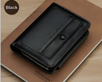 Men’s Leather Wallet Money Bag | Short Vintage Wallet for Men | Multi-Card Holder Soft PU Purse | Casual & Fashion Wallet Two Color