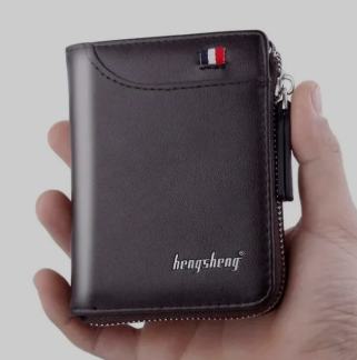 Men Multifunctional Retro Short Wallet | PU Leather Zipper Coin & Card Holder | Waterproof Fashion Wallet