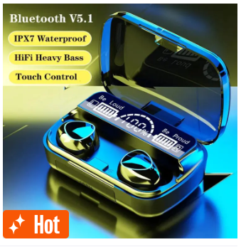 M10 Tws Wireless Earphone Touch Bluetooth Earplugs In The Ear Stereo Sport Headsets Cvc8.0 Noise Reduction Headphones With Digital Display