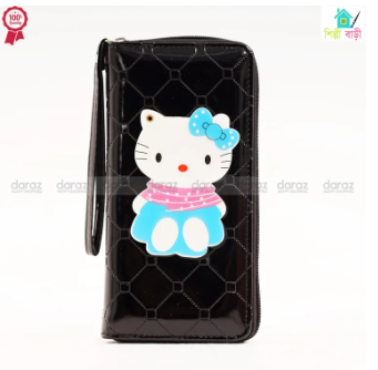 New double zipper bag lady long wrist purse Long wallet